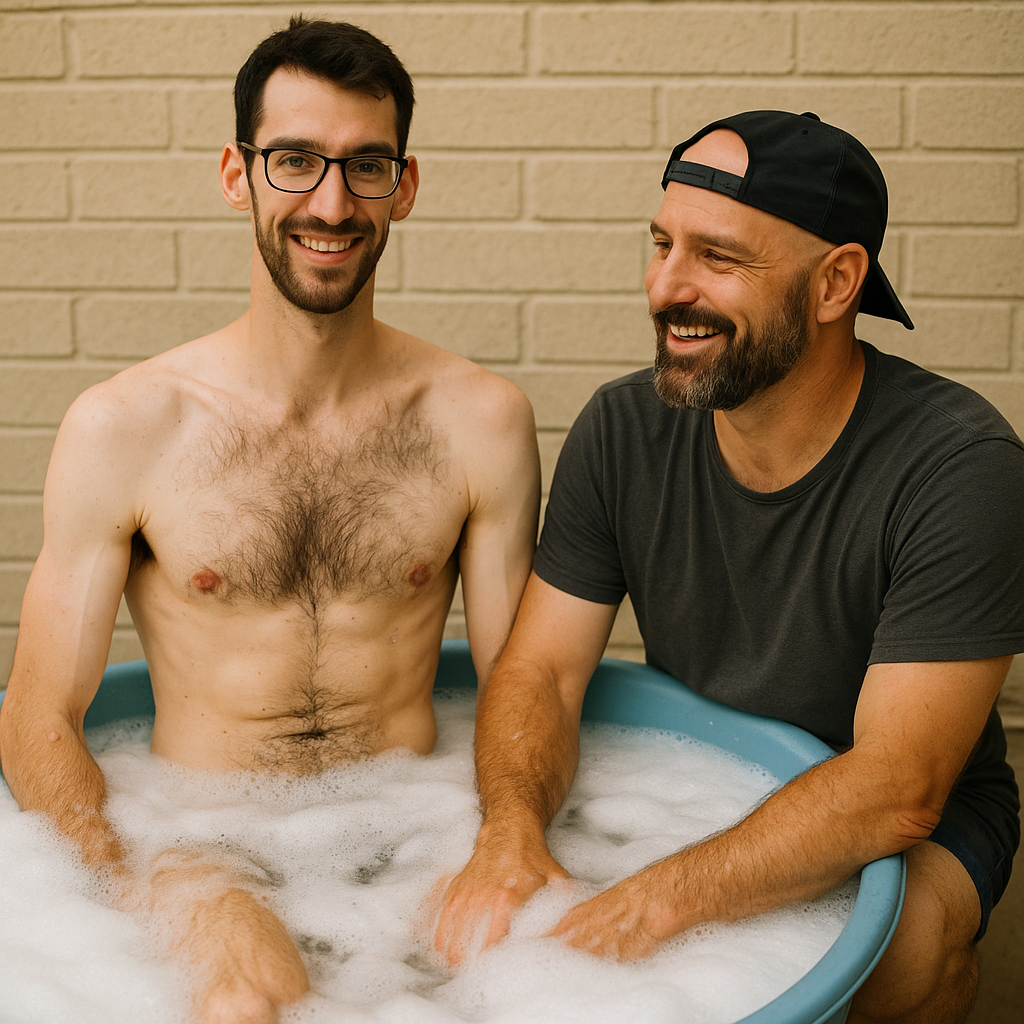 Giving My Wife's Straight Bull a Bath