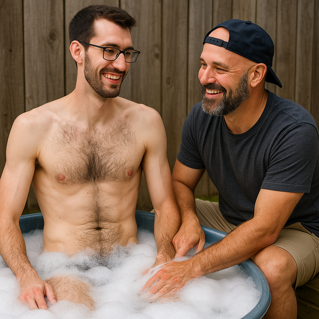 Giving My Wife's Straight Bull a Bath