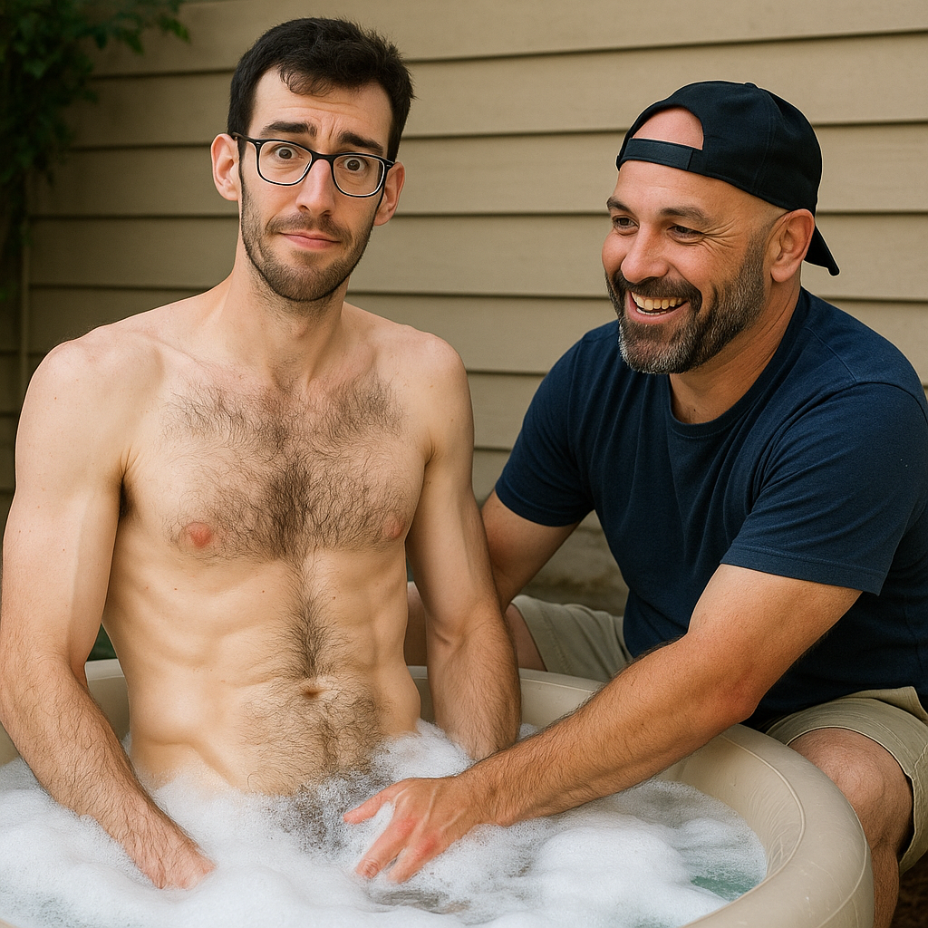 Giving My Wife's Straight Bull a Bath