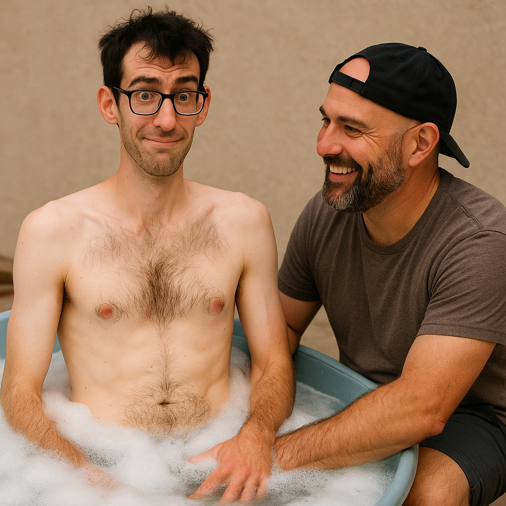 Giving My Wife's Straight Bull a Bath