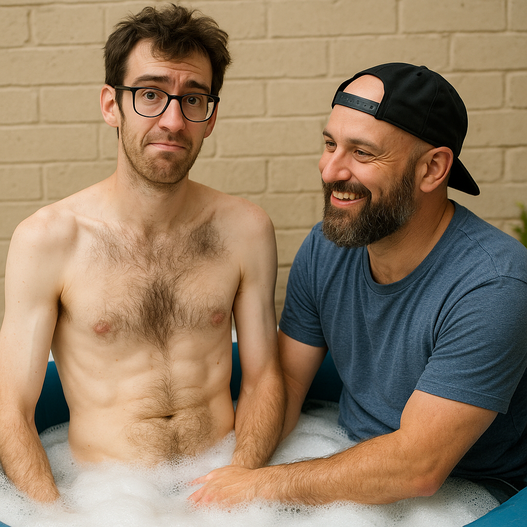 Giving My Wife's Straight Bull a Bath