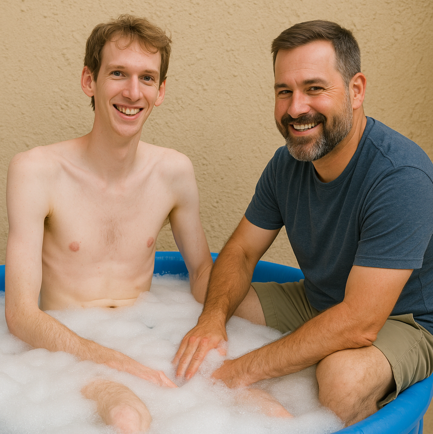 Bathing My Wifes Young Bull