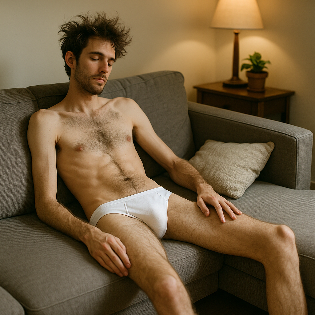 My roommate always walks around in his underwear